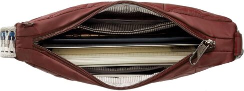 Travelon Boho Anti-Theft Crescent Crossbody, Paprika in Saudi Arabia