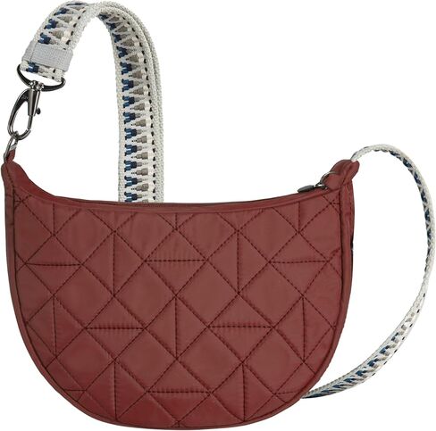 Travelon Boho Anti-Theft Crescent Crossbody, Paprika in Saudi Arabia