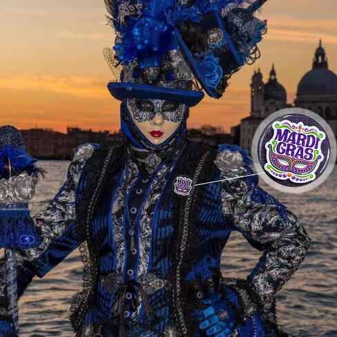 Haceolhada 3 قطع ماردي غرا أزرار دبابيس للنساء ماردي غرا تاج بروش دبابيس كرنفال جولة شارات الديكور كرنفال موكب حزب دبابيس الملحقات للقبعة أكياس الملابس زي الديكور in Kuwait