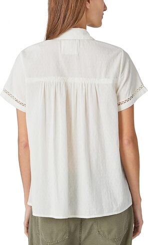 Lucky Brand womens Lace Button Down Shirt Lace Button Down Shirt in Saudi Arabia