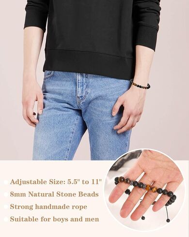 Parma77 للرجال والأولاد هدايا سوار قابل للتعديل للأب والابن والصديق والزوج ورجلي وحبي وأخي - فكرة هدية لعيد الميلاد وعيد الأب وعيد الميلاد للأولاد المراهقين والرجال in Kuwait