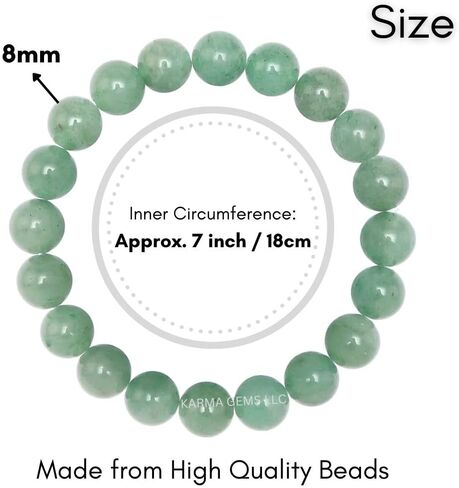 8mm Healing Stone Beaded Bracelets for Women Men Semi-Precious Gemstones Bracelets Crystal Beaded Bracelet Unisex in Saudi Arabia