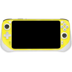 MightySkins Glossy Glitter Skin Compatible with Logitech G Cloud Gaming Handheld - Solid Yellow | Protective, Durable High-Gloss Glitter Finish | Easy to Apply | Made in The USA