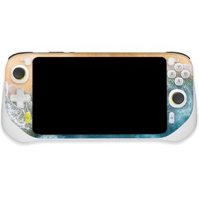 MightySkins Glossy Glitter Skin Compatible with Logitech G Cloud Gaming Handheld - Sea and Sand | Protective, Durable High-Gloss Glitter Finish | Easy to Apply | Made in The USA