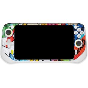 MightySkins Carbon Fiber Skin Compatible with Logitech G Cloud Gaming Handheld - Cartoon Mania | Protective, Durable Textured Carbon Fiber Finish | Easy to Apply | Made in The USA