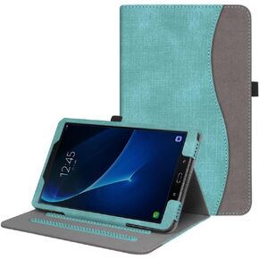 Fintie Case for Samsung Galaxy Tab A 10.1 (2016 NO S Pen Version), [Corner Protection] Multi-Angle Viewing Stand Cover with Pocket Auto Sleep/Wake for Tab A 10.1 (SM-T580/T585/T587), Turquoise