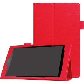 Asng Fire HD 8 2018/Fire HD 8 2017/Fire HD 8 2016 Case - Premium PU Leather Folio Stand Cover Case with Auto Wake/Sleep for Fire HD 8 (8th / 7th / 6th Generation) (Black)