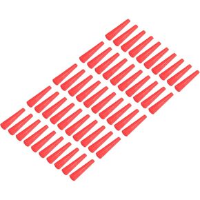YOKIVE 50Pcs Silicone Rubber Stoppers, Tapered Plugs with High-Temperature Resistance | Protect Hole, Great for Lab Industry (Red, 2mm to 6mm)