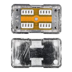 CAT6 Junction Box, CAT6 Junction Box RJ45 Single Port Shielded ABS Plastic Network Wiring Connection Case with Module, 6 Cables