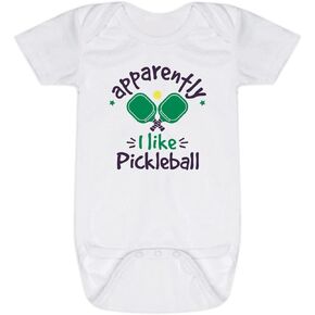 ChalkTalkSPORTS Pickleball Baby & Infant One Piece | Pickleball Theme Bodysuits