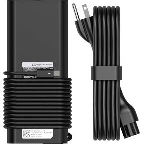 130W USB C Type C Adapter Laptop Charger Replacement for Dell XPS 15 (9575) 2-in-1 XPS 17 XPS 15 Precision 5530 2-in-1 5470 5480 Latitude 5520 5521 5531 5401 5411 5421 5431 Power Supply Cord