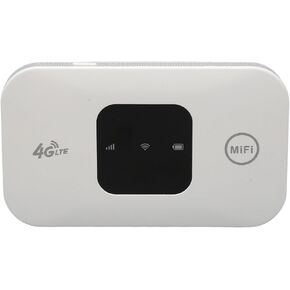 4G Router 150Mbps SIM Card Slot 10 Devices Support 2100mAh Battery 4G LTE USB Modem with LED Smart Screen, Compact and Slim Design