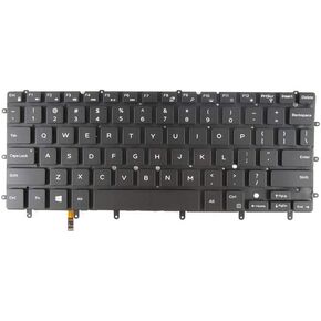 New Keyboard Replacement for DELL XPS 13 9343 9350 7457 7458 Series with Backlit Black no Frame