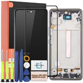 6.5 بوصة لهاتف Samsung Galaxy A53 A536 A536B 5G OLED بديل للشاشة لهاتف Samsung Galaxy A53 شاشة LCD تعمل باللمس مع أدوات إصلاح (دعم بصمة الإصبع) in Kuwait