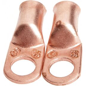 Forney 60099 Copper Cable Lugs, Number 2/0 Cable with 1/2-Inch Stud Size, 2-Pack