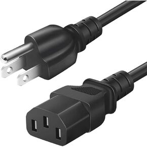 3 Prong AC Power Cord Compatible with Horizon Fitness Treadmills Ellipticals, Goplus 2 in 1 Folding Treadmill, Universal 3 Pin Power Cable Replacement 6 FT