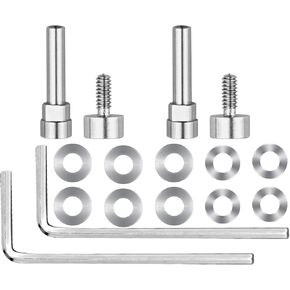 SOULWIT Metal Swivel Pins Replacement Parts Kit for Bose QuietComfort 35/QC35/QC35 II/QC45/QuietComfort SE (QC SE)/New Quiet Comfort Wireless Headphones, Hinge Screws Accessories and Gasket (Black)