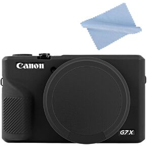 ARVOK Case for Canon Powershot G7X Mark III Digital Camera, Soft Silicone G7X Mark iii Camera Case Cover with Removable Lens Cover, Anti-Scratch Slim Fit Soft Skin