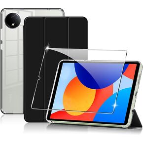 for Redmi Pad SE 8.7 4G Case,high qualit Hard Shell, Lightweight,Quality PU,Anti-Fingerpirnts, Scratch Resistant, Black for Redmi Pad SE Tablet 8.7 inch