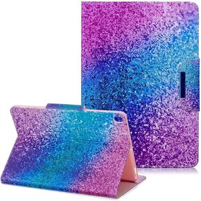 MonsDirect Case for iPad 9th Generation 10.2 inch iPad 8th 7th Generation 2021-2019, Suede Multi-Angle Stand Cover with Auto Wake/Sleep & Pen Holder & Card Slots for iPad 10.2/Pro 10.5 inch, Brown