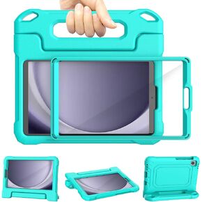 Kids Case for Samsung Galaxy Tab A9 8.7 Inch 2023 (SM-X110/X115/X117) & Galaxy Tab A7 Lite 8.7 Inch 2021, Built-in Screen Protector, Shockproof Handle Stand Cover for Galaxy 8.7", Blue in Saudi Arabia