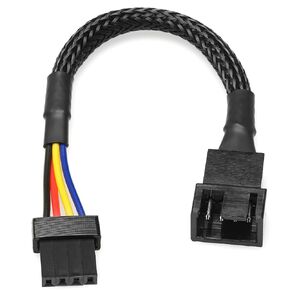 CRJ Universal 4-Pin PWM PC Fan 2.54mm Breakout Adapter Cable for Non-Standard Fan Headers (2-Pack)