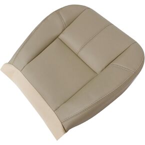 Front Side Bottom Replacement Seat Cover Microfiber Leather Tan #333 Fit for Chevy Silverado Tahoe Suburban Avalanche GMC Sierra Yukon 1500 2500 3500HD 2007-2014 Suitable for Both Side