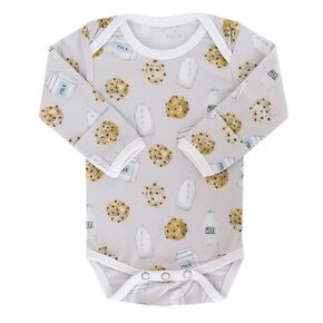 Copper Pearl Long Sleeve Bodysuit Baby: Ultra Soft Baby for Newborns, Boys, and Girls - Stylish, Comfortable, Overlap Shoulders, Premium Knit Fabric - 6-12 Months, Cheery