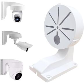 Indoor Outdoor Cameras Wall Mount L Type Bracket for CCTV Security Dome IP Camera Mounting,Junction Box Cable Management Mounting Case,DaHua Hikvision Dome Cameras Bracket