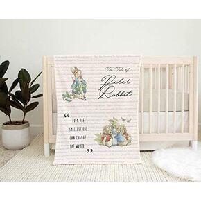 Peter Rabbit Baby Blanket, Peter Rabbit Nursery, Minky Baby Blanket, Peter Rabbit Baby Shower, Beatrix Potter (Minky, White Minky)