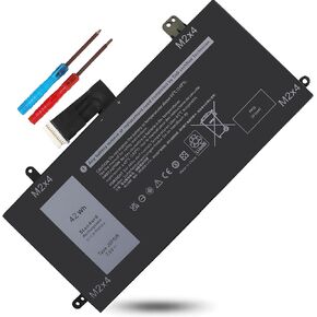 42Wh J0PGR Battery Replacement for Dell Latitude 5285 T17G T17G001 T17G002 Series Latitude 5285 5290 12 5285 5290 2-in-1 Li-polymer 0J0PGR JOPGR 0RDYCT RDYCT 1WND8 X16TW 0X16TW 0FTH6F FTH6F 7.6V