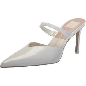 Dolce Vita Women's KANIKA Heeled Sandal, WHITE CRINKLE PATENT, 8.5