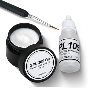 YIMAGUJRX GPL 205 G0 and GPL 105 for Mechanical Keyboard Switches Lube and Springs, Keyboard Switch Lube Grease (Both are 10g / 0.35oz）