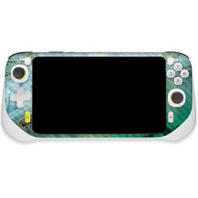 MightySkins Carbon Fiber Skin Compatible with Logitech G Cloud Gaming Handheld - Green Shell | Protective, Durable Textured Carbon Fiber Finish | Easy to Apply | Made in The USA
