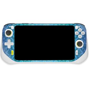 MightySkins Glossy Glitter Skin Compatible with Logitech G Cloud Gaming Handheld - Blue Vintage | Protective, Durable High-Gloss Glitter Finish | Easy to Apply | Made in The USA