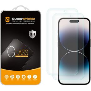 Supershieldz (2 Pack) Anti Glare (Matte) Screen Protector Designed for iPhone 14 Pro (6.1 inch) [Tempered Glass] Anti Fingerprint, Anti Scratch, Bubble Free