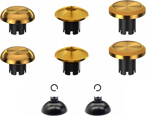 Replacement Metal Thumbsticks for Ps5 Ps4 Ps5 Edge Controller 6 in 1 Swap Analog Joystick Thumb Grips Accessories (Blue) in Kuwait