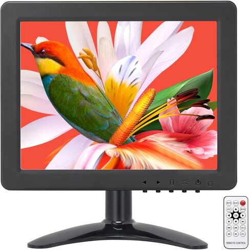 7 Inch Small Monitor,1024x600 16:9 Monitor for Computer CCTV Monitor,Support HDMI/VGA/AV Input with Remote Control & Built-in Speakers in Saudi Arabia