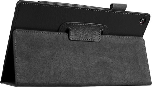 حافظة Asng Fire HD 8 2018/Fire HD 8 2017/Fire HD 8 2016 - حافظة بحامل من جلد البولي يوريثان الفاخر مع تنبيه/غفو تلقائي لـ Fire HD 8 (الجيل الثامن / السابع / السادس) (أسود) in Kuwait