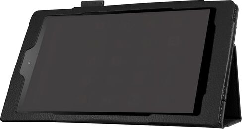 حافظة Asng Fire HD 8 2018/Fire HD 8 2017/Fire HD 8 2016 - حافظة بحامل من جلد البولي يوريثان الفاخر مع تنبيه/غفو تلقائي لـ Fire HD 8 (الجيل الثامن / السابع / السادس) (أسود) in Kuwait