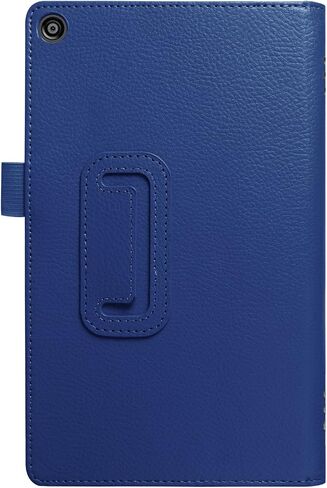 Asng Fire HD 8 2018/Fire HD 8 2017/Fire HD 8 2016 Case - Premium PU Leather Folio Stand Cover Case with Auto Wake/Sleep for Fire HD 8 (8th / 7th / 6th Generation) (Black) in Saudi Arabia