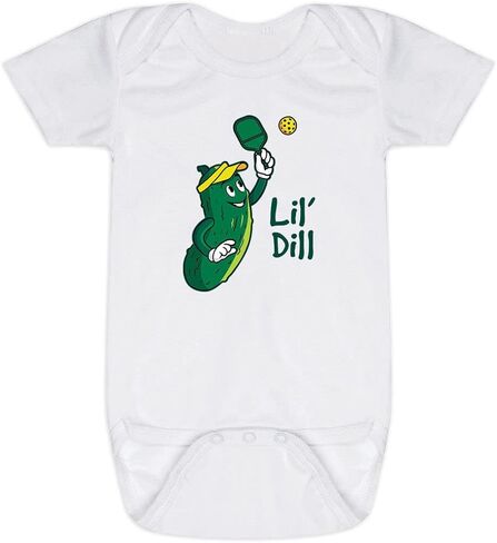 ChalkTalkSPORTS Pickleball Baby & Infant One Piece | Pickleball Theme Bodysuits in Kuwait