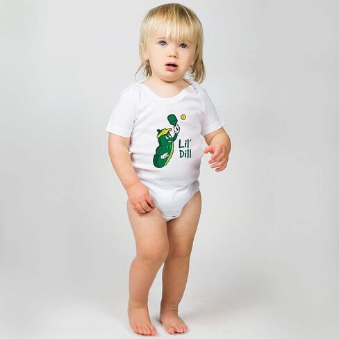 ChalkTalkSPORTS Pickleball Baby & Infant One Piece | Pickleball Theme Bodysuits in Kuwait