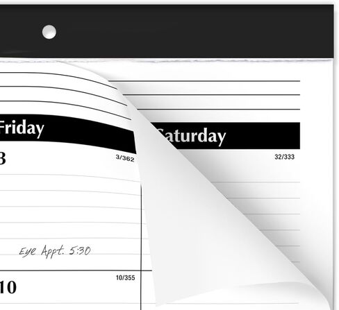 AT-A-GLANCE 2025 Desk Calendar, Desk Pad, Monthly, 21-3/4" x 17", Large, Ruled Blocks, 3 Pack (AZSK240025) in Kuwait