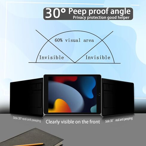 for ipad 10.2/10.5 inch Removable Magnetic Privacy Screen Protector Removable and ReusableiPad 9/8/7 (10.2-Inch, 2021/2020/2019 Model, 9th / 8th / 7th Generation in Saudi Arabia