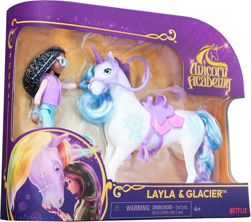 Unicorn Academy, Isabel & River Set with 2 Riding Accessories & Hair Styling Tool, Dolls & Unicorn Toys for Girls Ages 4 and up in Kuwait