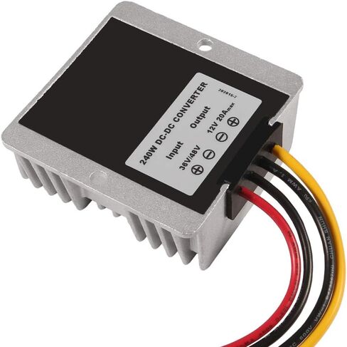 20A 240W 12v Golf Cart 48V 36V to 12V Converter Voltage Regulator Reducer Transformer Waterproof Voltage Reducer for Golf Cart with Lever Wire Connectors 2 in 2 Out in Saudi Arabia