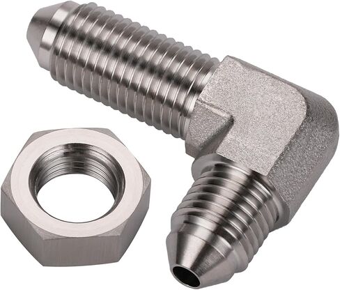 Podavelle 3AN Stainless Steel Bulkhead Brake Hose Fitting Adapter Straight with Nut in Saudi Arabia