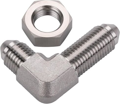 Podavelle 3AN Stainless Steel Bulkhead Brake Hose Fitting Adapter Straight with Nut in Saudi Arabia