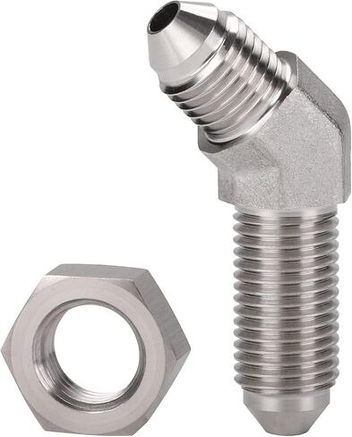 Podavelle 3AN Stainless Steel Bulkhead Brake Hose Fitting Adapter Straight with Nut in Saudi Arabia